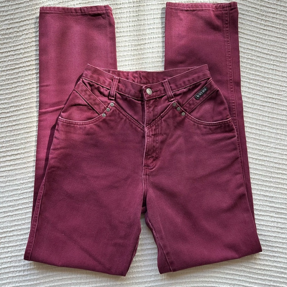 Burgundy vintage Rockies jeans